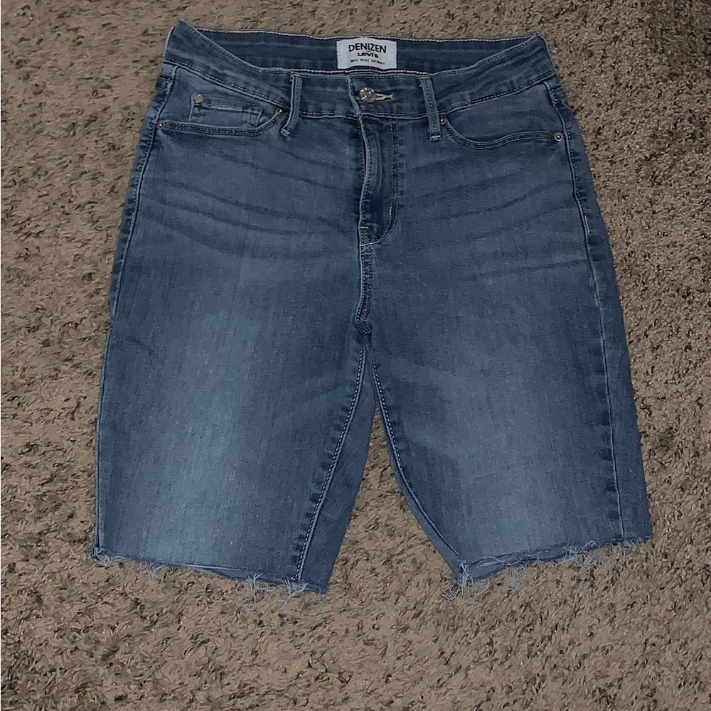 Denim cut off shorts